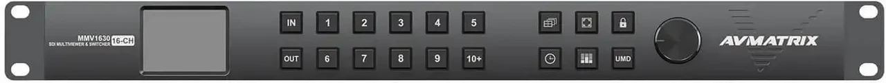 AVMATRIX MMV1630 16 Channel 3G-SDI Multiviewer | 16-kanałowy Multiviewer, matrycowy mikser wideo 16x16 SDI