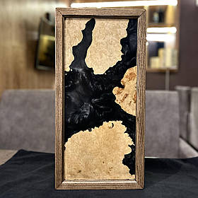 Нарди ручної роботи з капового тополю, ясеню та епоксидної смоли, Медуза Горгона 50*50 см