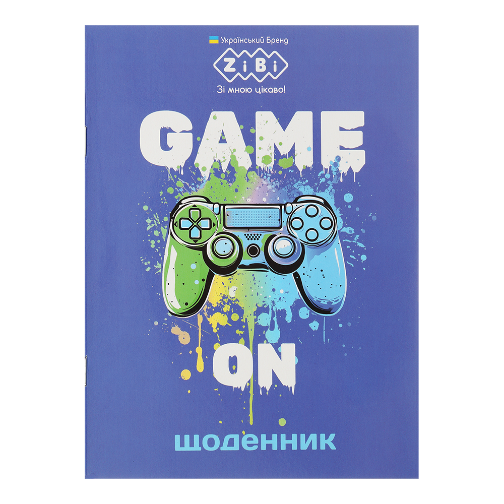 /Дневник шкільний GAME ON А5 40 л м'як обл на скобі УФлак SMART Line