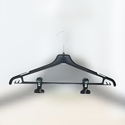 Плічка-вішалка з перекладиною та затискачами — 45 см (50)