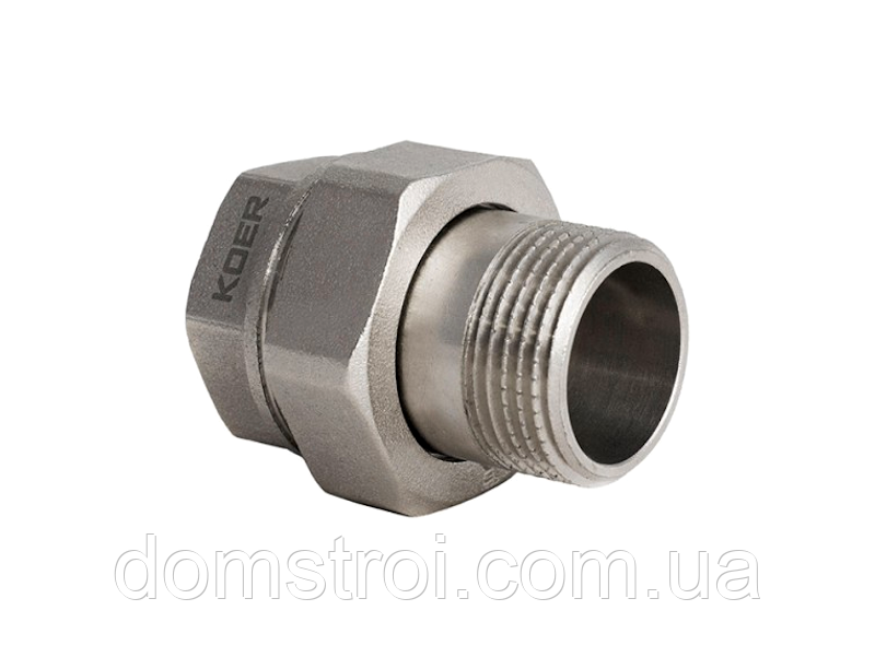 Згін-американка прямий 1"Н KOER (KR0133) латунь