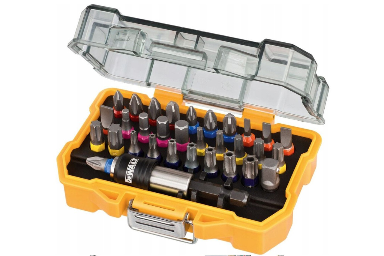 Набір бітів dewalt 1/4" 32 шт (з магнітним тримачем) DT7969