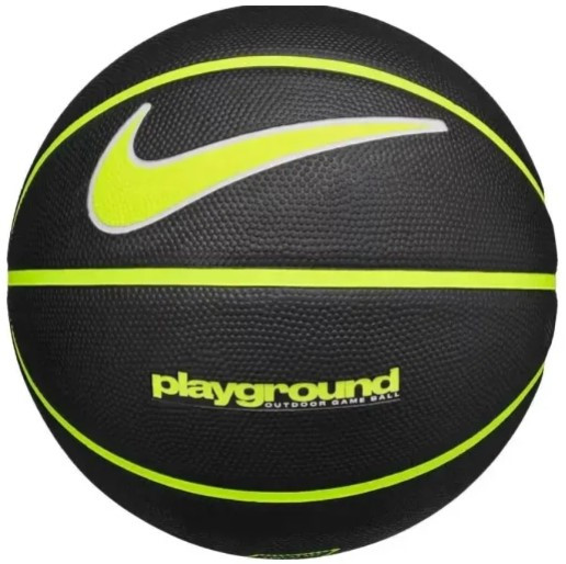 Баскетбольний м'яч Nike Everyday Playground 8P Deflated Black/Volt/White (розмір 6) N.100.4498.044.06, фото 1