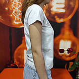 Жіноча базова футболка сіра меланж Україна, фото 6