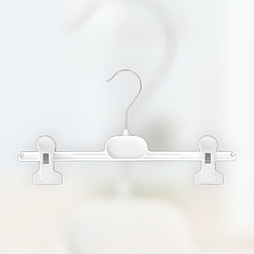 Вішалка біла та чорна для штанів 36 см (50)