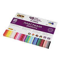 Пластилін CLASSIC 40 кольорів 800 г KIDS Line