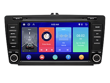Штатна магнітола для Skoda Octavia A5 Android 8" з кнопками | CarPlay, Bluetooth, Wi-Fi