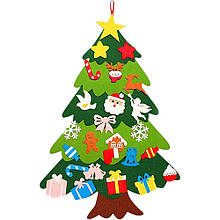 Дитяча ялинка з іграшками з фетру (100х59 см) Chrismas Free