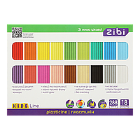 Пластилін 18 кольорів 288 г KIDS Line