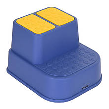 Дитяча підставка для ніг двоступінчаста, 25х36х33см, Синій