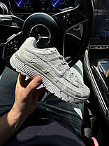 Жіночі кросівки Nike P-6000 White Grey Взуття Найк П-6000 білі з сірим шкіра текстиль демісезонні унісекс, фото 3