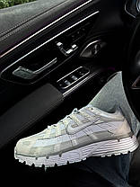 Жіночі кросівки Nike P-6000 White Grey Взуття Найк П-6000 білі з сірим шкіра текстиль демісезонні унісекс, фото 6