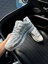Жіночі кросівки Nike P-6000 White Grey Взуття Найк П-6000 білі з сірим шкіра текстиль демісезонні унісекс, фото 4