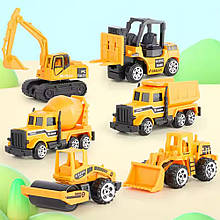 Набір будівельних машинок, 6 шт