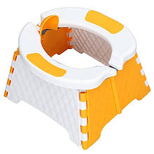 Портативний складаний туалет для дітей, Білий оранж