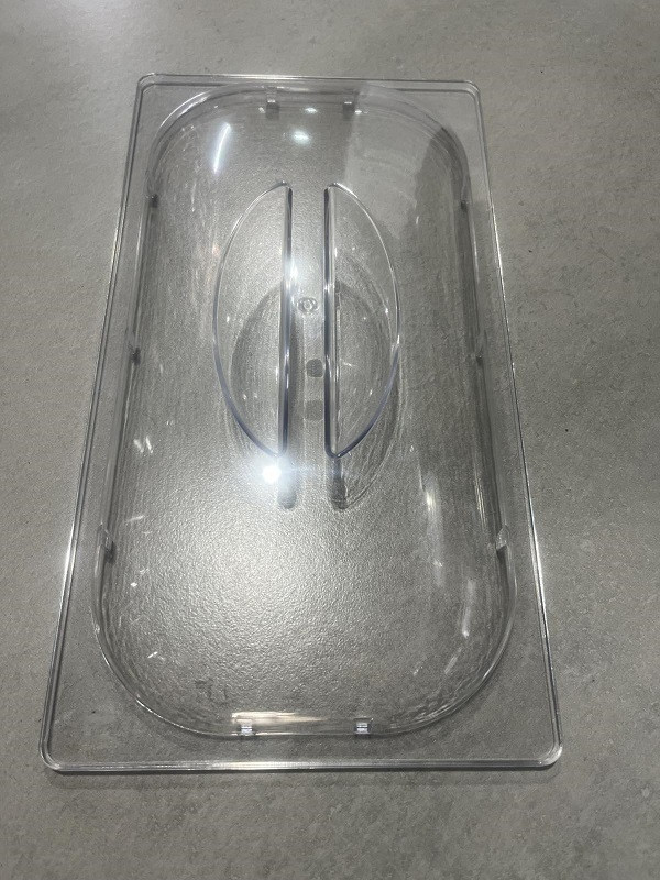 Кришка гастроємкості купольна Brillis прозора 1/1 53х32,5 см полікарбонат (311100/HM-4319), фото 1