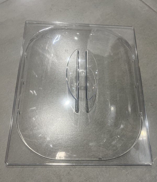 Кришка гастроємкості купольна Brillis прозора 1/2 32,5х26,5 см полікарбонат (311200/HM-4320), фото 1