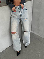 Джинси жіночі з дірками 34 36 38 40