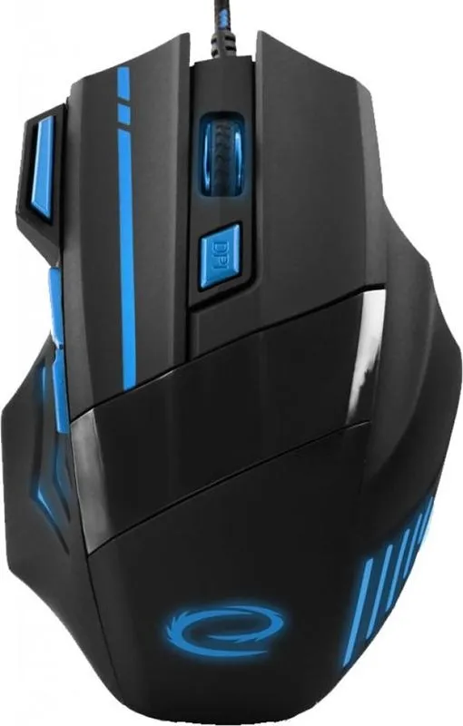 Миша Esperanza MX201 Wolf USB Black/Blue (EGM201B)