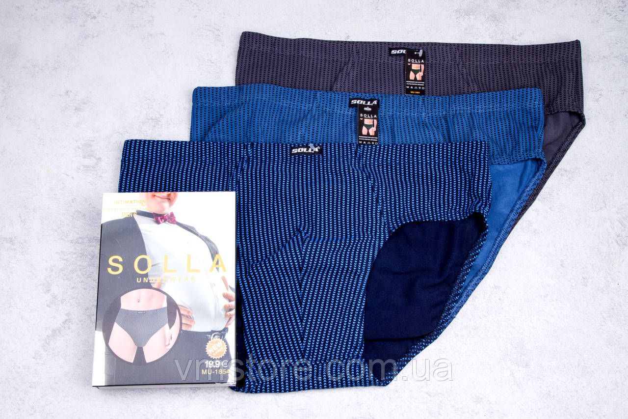 Плавки труси чоловічі великого розміру, набір 3 штуки, розмір 6XL, фото 1