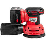 Акумуляторна шліфмашина орбітальна Worcraft CRS-S20Li з АКБ (2А) і ЗП, 20В, фото 5