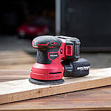 Акумуляторна шліфмашина орбітальна Worcraft CRS-S20Li з АКБ (2А) і ЗП, 20В, фото 8