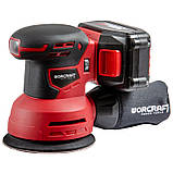Акумуляторна шліфмашина орбітальна Worcraft CRS-S20Li з АКБ (2А) і ЗП, 20В, фото 3