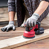 Акумуляторна шліфмашина орбітальна Worcraft CRS-S20Li з АКБ (2А) і ЗП, 20В, фото 9