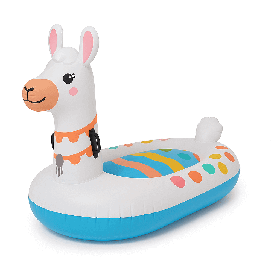 Плотик надувний дитячий Intex Лама 57564 — яскравий пліт для плавання 135×94 см