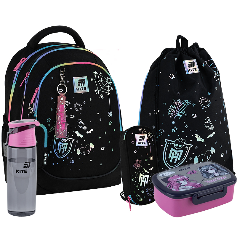 Шкільний набір Kite 5 в 1 Education Monster High SET_MH25-700M