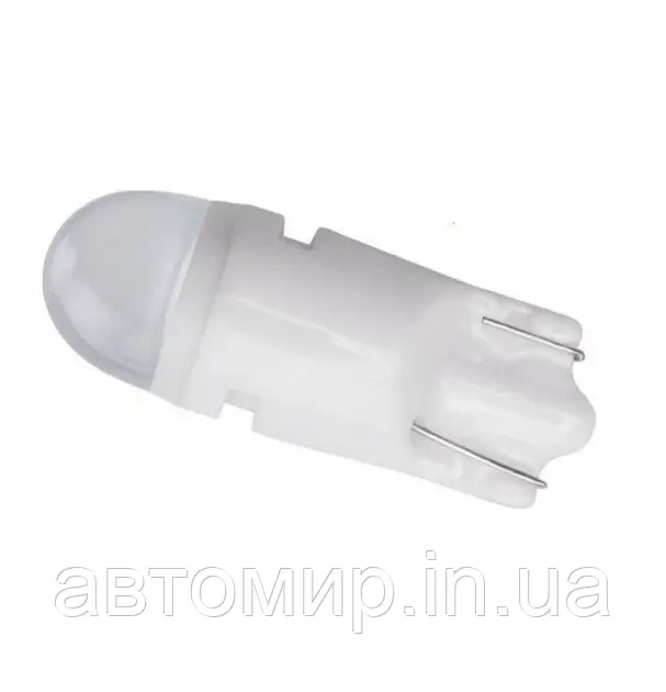 Світлодіодна лампа Т10 (W5W) 2SMD 2835 керамічна 24V Біла, фото 1