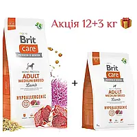 Сухой корм Brit Care (Брит Кеа) Adult Medium Breed Lamb & Rice для собак средних пород (ягненок и рис) 12+3 кг