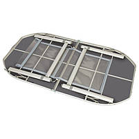 Туристичний Стіл Розкладний Bo-Camp Case Model Oval 150x80 cm Grey (1404399) Кемпінговий Складаний Столик для риболовлі, фото 2