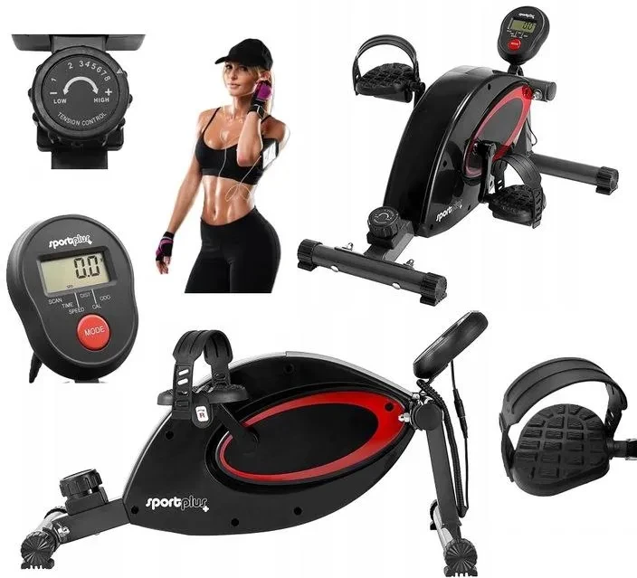 Sportplus Mini Rowerek Treningowy Magnetyczny Poziomy Sp-Ht-0001 Kompaktowy