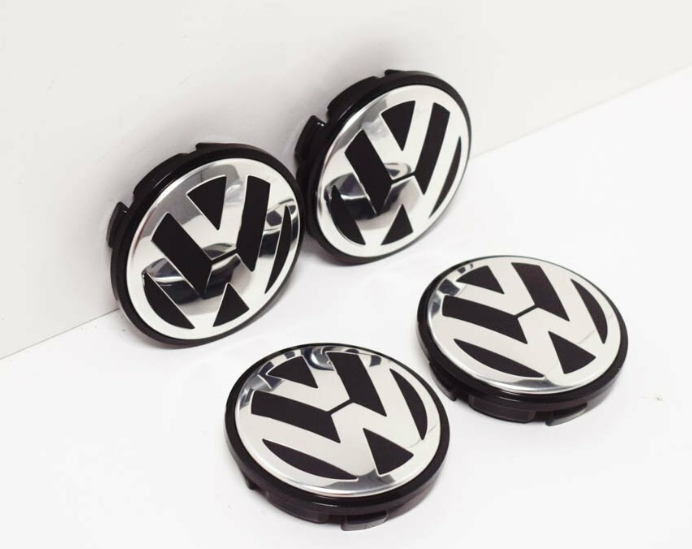 Набір ковпачків у диск Volkswagen 65 мм (4 шт.) | заглушки 3B7 601 171