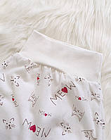 Штанці для малюків MEOW (молочний, зовнішні шви), фото 2