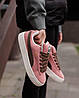 Жіночі кросівки Puma Suede XL Pink Brown Кеди Пума Суід рожеві натуральна замша демісезон, фото 9