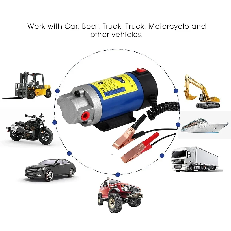 Насос для відкачування заміни оливи через щуп 12 В 3 л/хв для автомобіля, мотоцикла, човна, фото 1