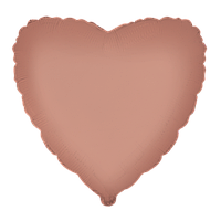 Фольгована кулька серце Вінтажна троянда 18" Flexmetal