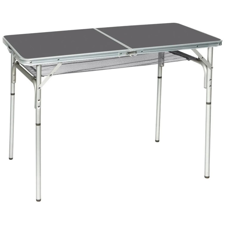 Туристичний Стіл Розкладний Bo-Camp Case Model 120x60 cm Grey (1404416) Кемпінговий Складаний Столик для риболовлі, фото 1