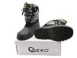 Снігоступи розмір 45 geko g90544-45, універсальні черевики для снігу, утеплені черевики, фото 6