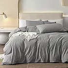 Сіра евро постільна білизна з вареної бавовни, фото 7