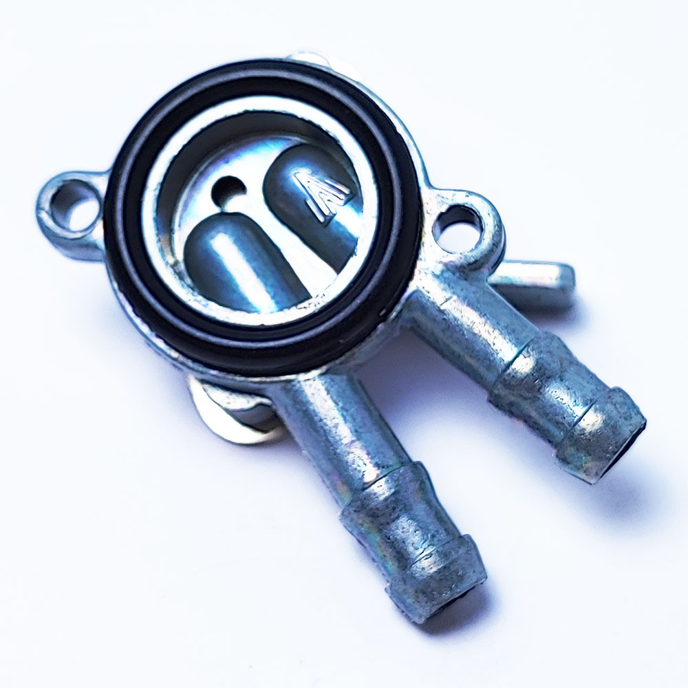 Кран карбюратора для мототехніки 2 штуцери