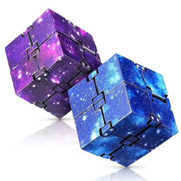 Фіджет куб антистрес CRAZY CUBE блакитний іграшка із пластику кубик EDC