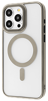 Накладка iPhone 15 Pro Max natural titanium Blur Case with Magnetic Ring Proove