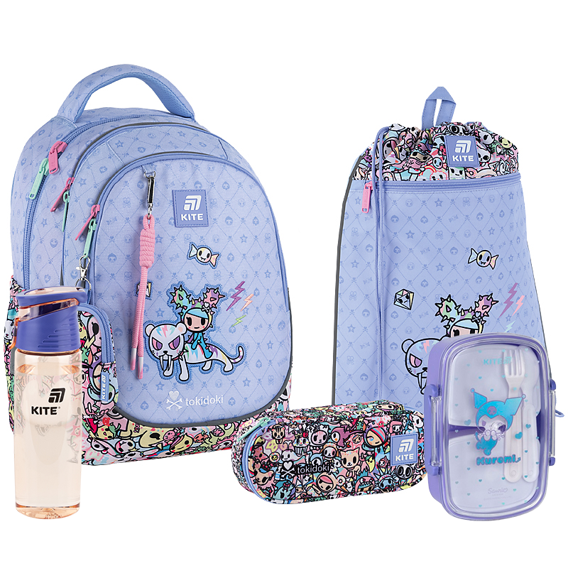 Шкільний набір Kite 5 в 1 Education Tokidoki SET_TK25-700M, фото 1