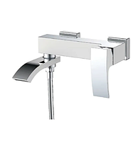 Змішувач для ванни з коротким виливом Koer KB-41007-04 Білий матовий/хром Стильний кан для ванної