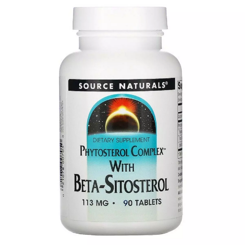 Бета-Сітостерол 113 мг, Source Naturals, 90 таблеток