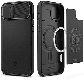Накладка iPhone 14 Optik Armor Spigen MagFit, фото 2