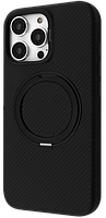Накладка iPhone 15 Pro Max black Reinforce Case Magnetic Ring Proove